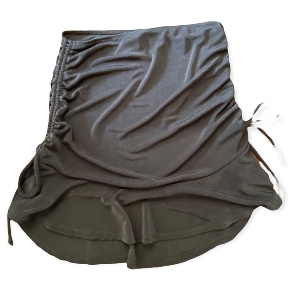 🏴‍☠️ DRAWSTRING MESH ADJUSTABLE SKIRT | Black | Size M 🏴‍☠️ - Picture 1 of 5